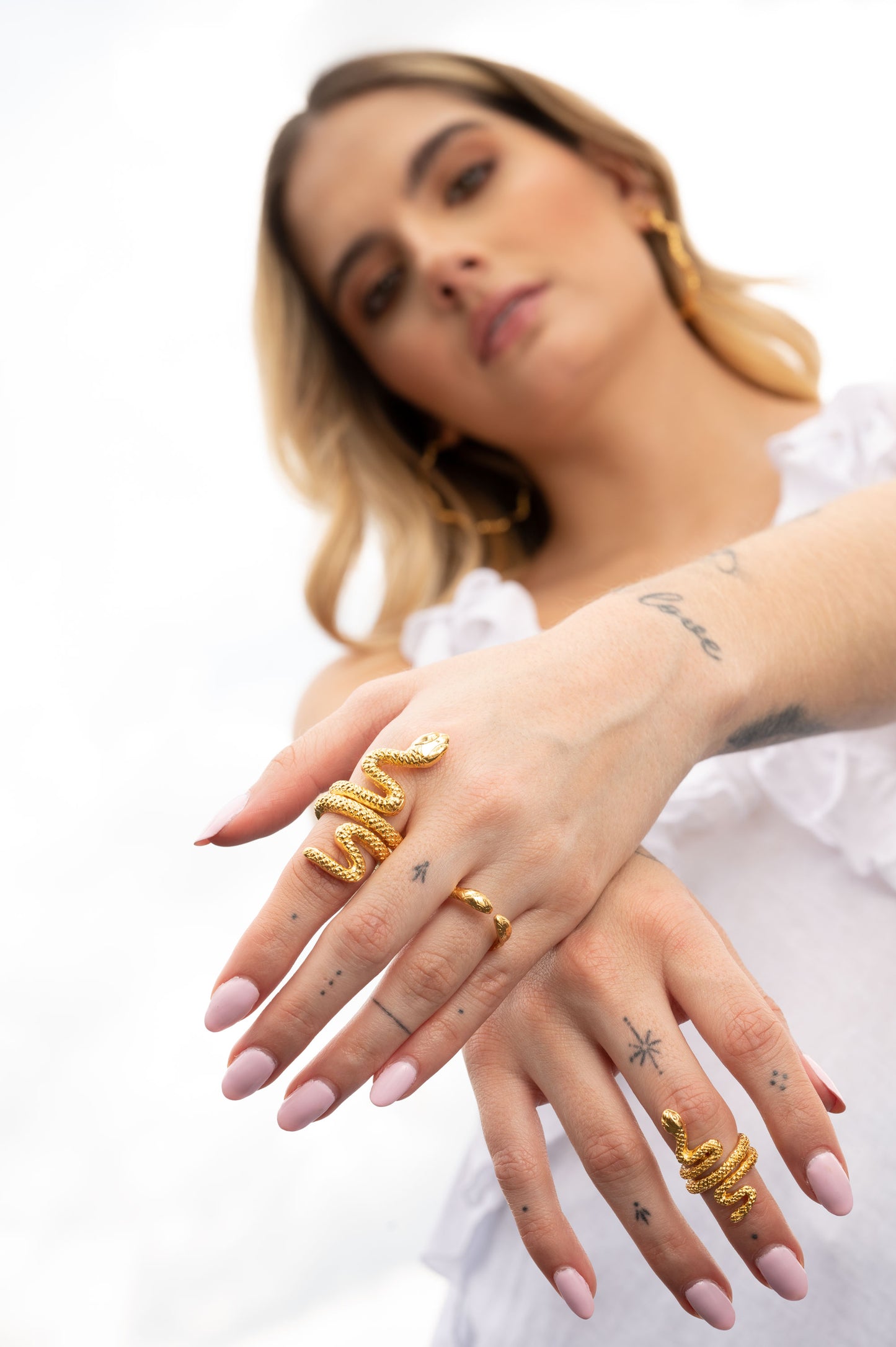Snake Wood Ring Mini